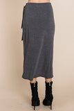 Gray Wrap Skirt- Plus