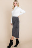 Gray Wrap Skirt- Plus