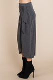 Gray Wrap Skirt- Plus