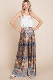 Plus Snakeskin Palazzo Pants