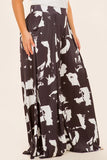 Black and White Palazzo Pants - Plus