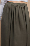 Olive Skirt Pants