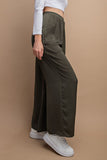 Olive Skirt Pants