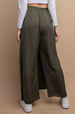 Olive Skirt Pants