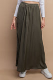 Olive Skirt Pants