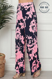 Pink Floral Plus Pants