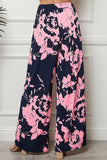 Pink Floral Plus Pants