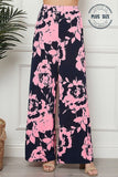 Pink Floral Plus Pants