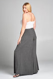 Gray Palazzo Pants- Plus Set