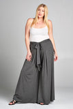 Gray Palazzo Pants- Plus Set