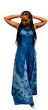 Denim Tie Dye Top & Jean Palazzo Pants Set