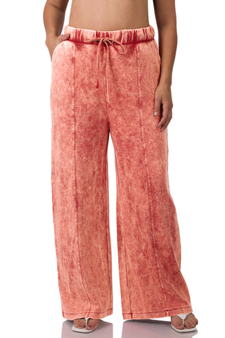 Acid Wash Pants Set -100% Cotton - Plus