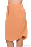 Orange Skirt Set - Plus