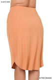 Orange Skirt Set - Plus