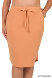 Orange Skirt Set - Plus